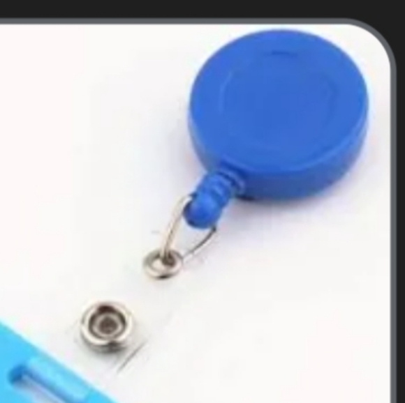 ID Badge Holder Royal Blue w/ White Mask - Picture 8 of 14